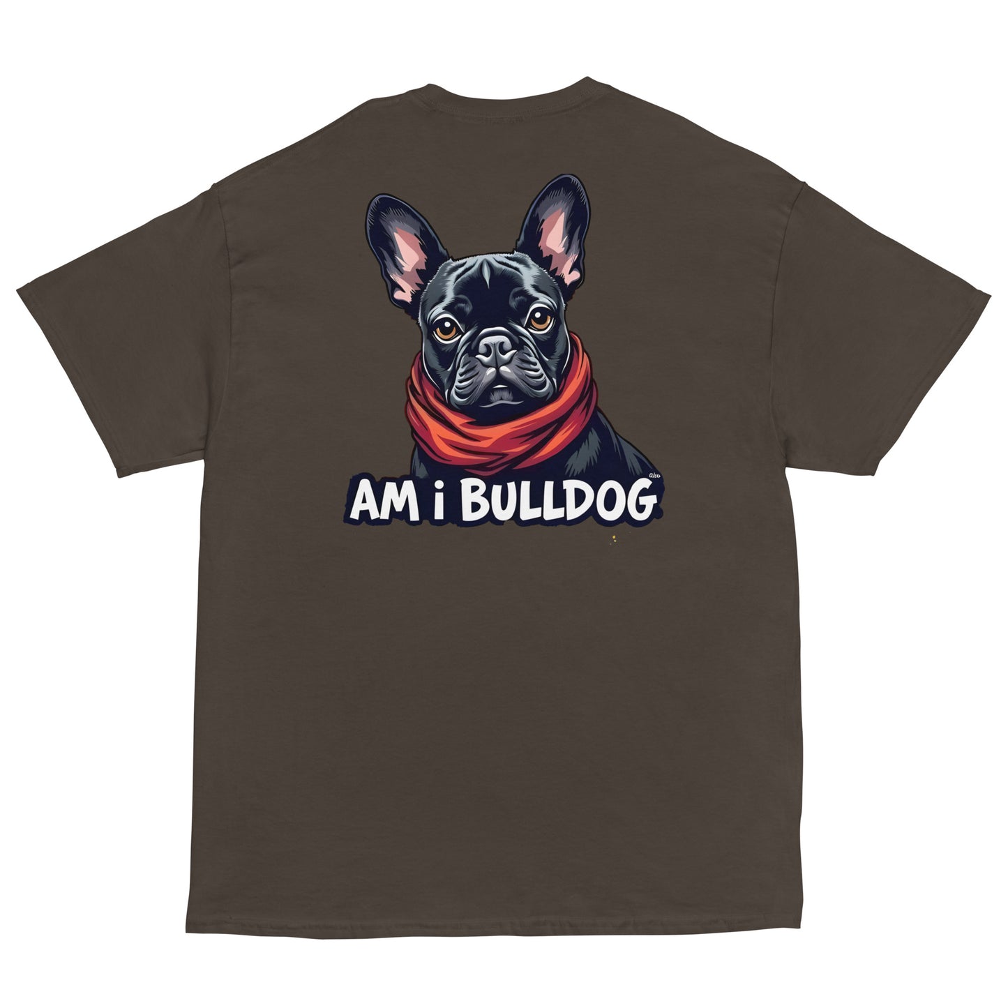 Women's twin print pug French bulldog classic tee