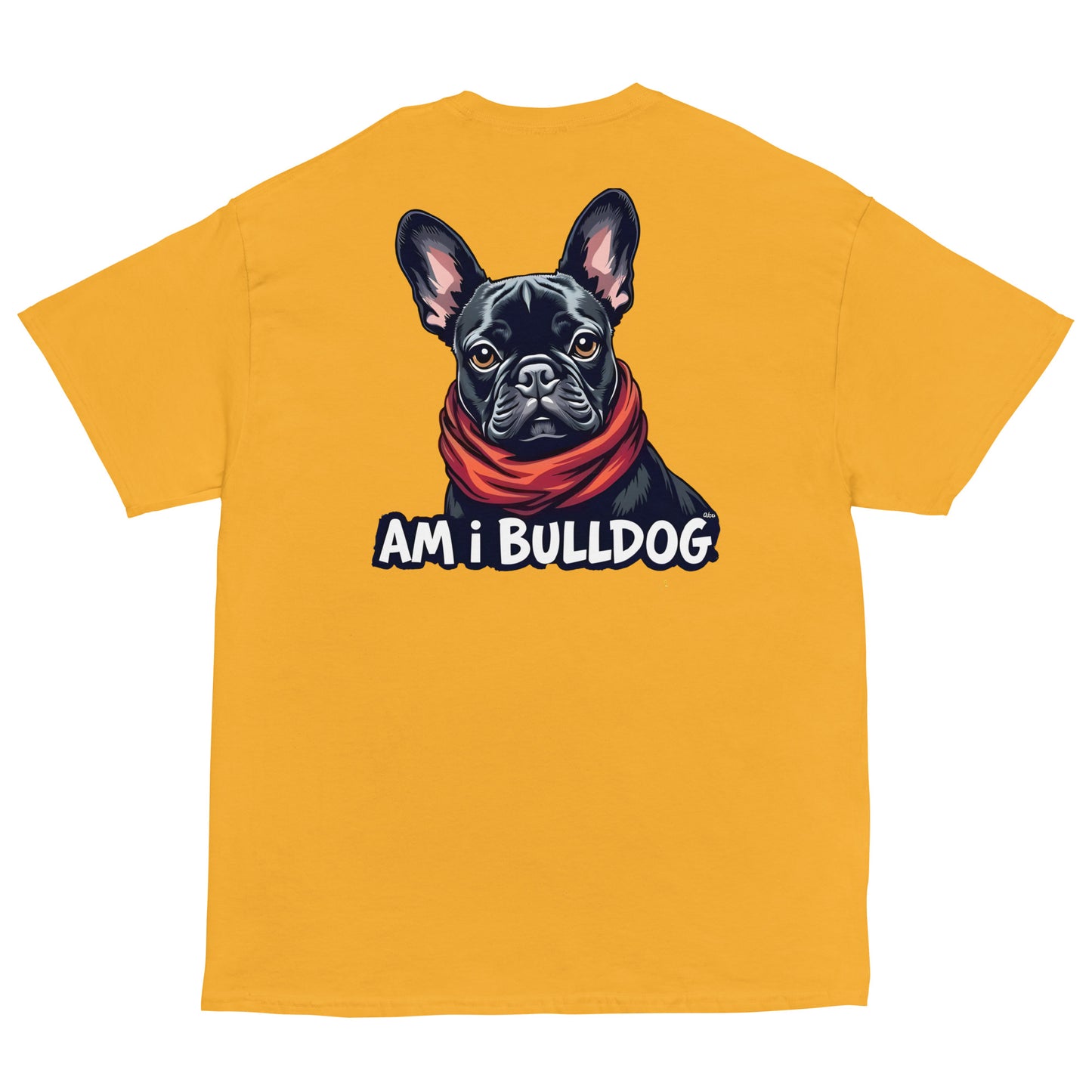 Women's twin print pug French bulldog classic tee