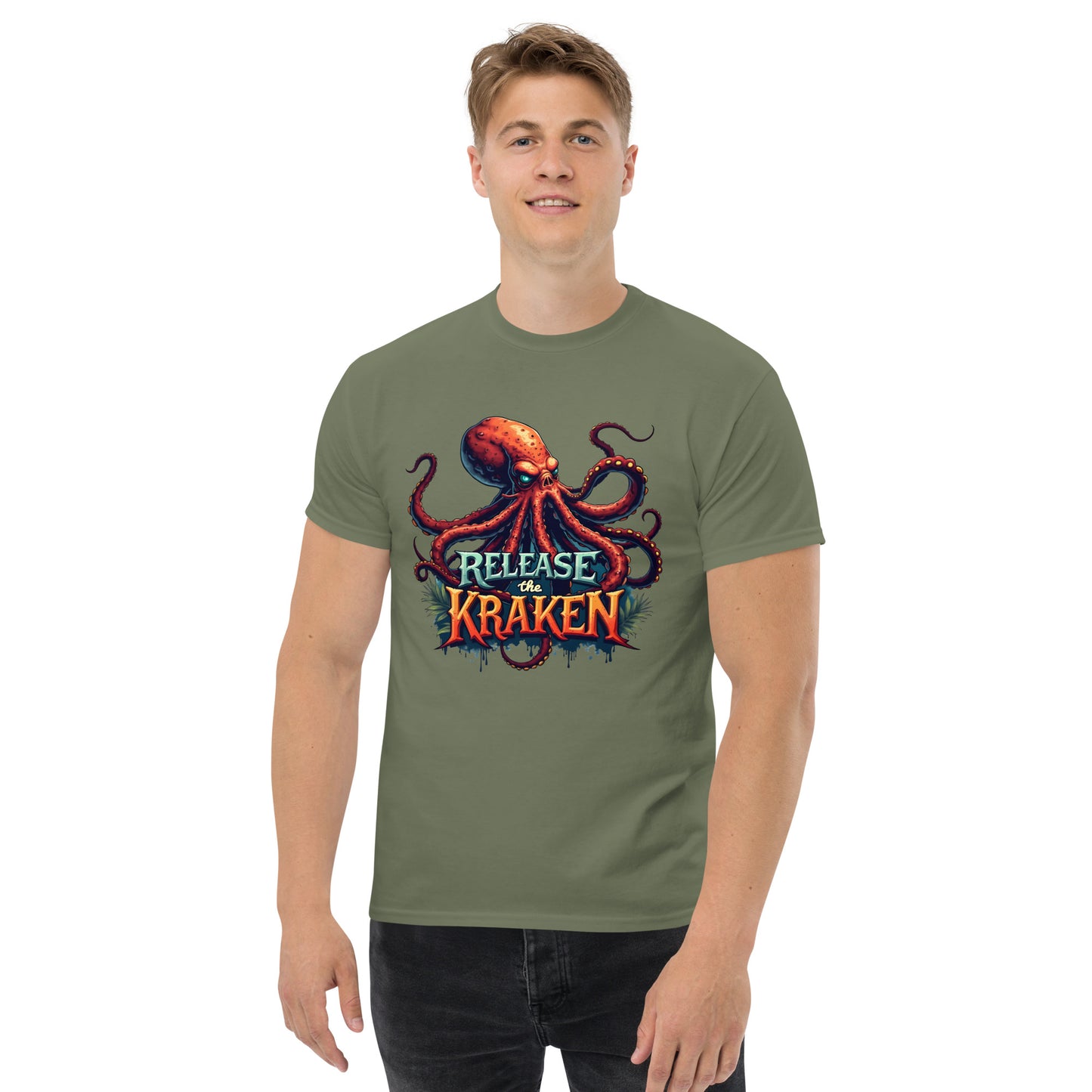 Men's released a Kraken classic tee