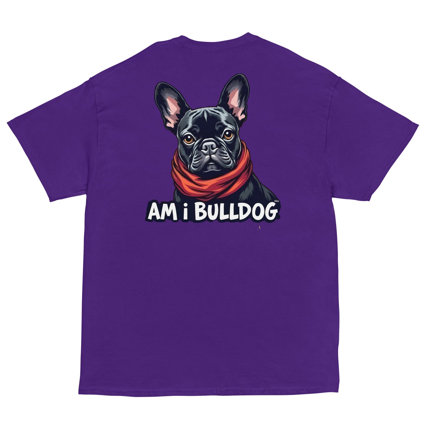 Women's twin print pug French bulldog classic tee