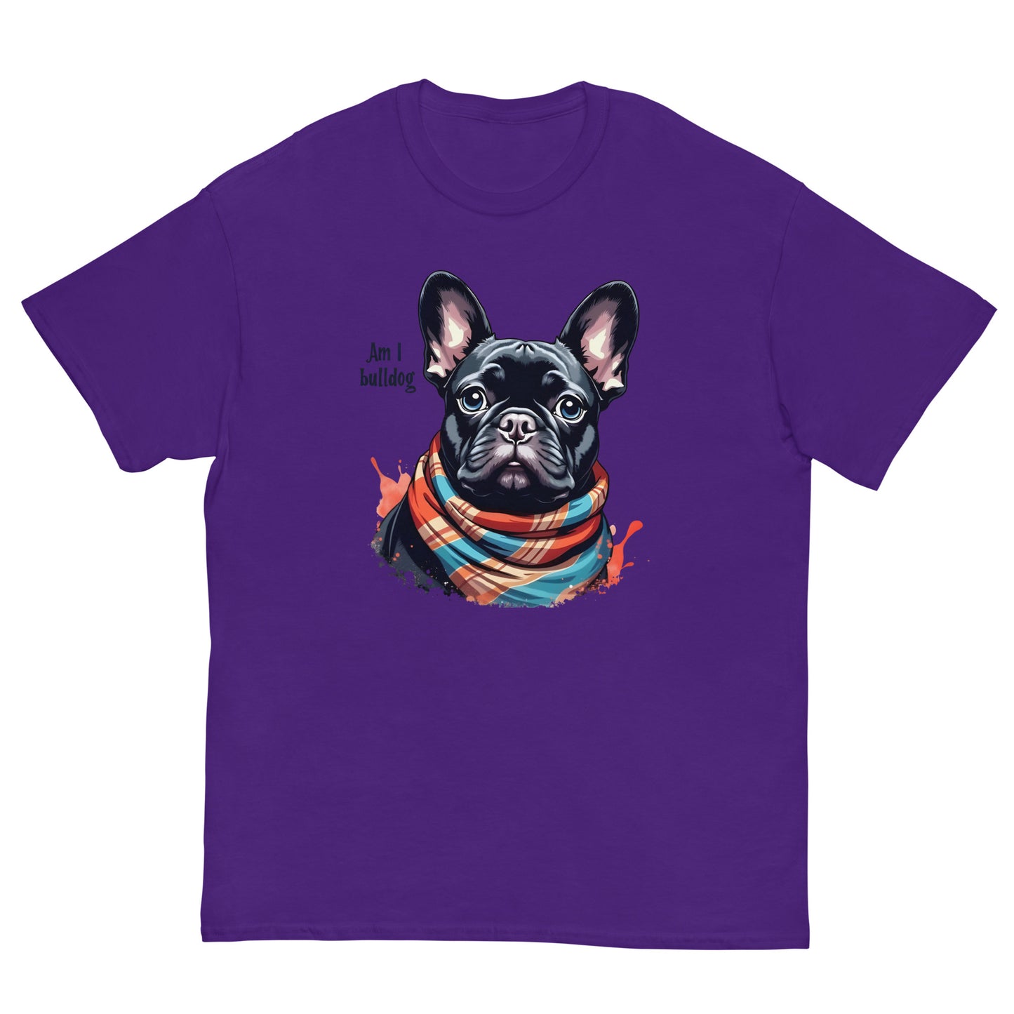 Women's twin print pug French bulldog classic tee