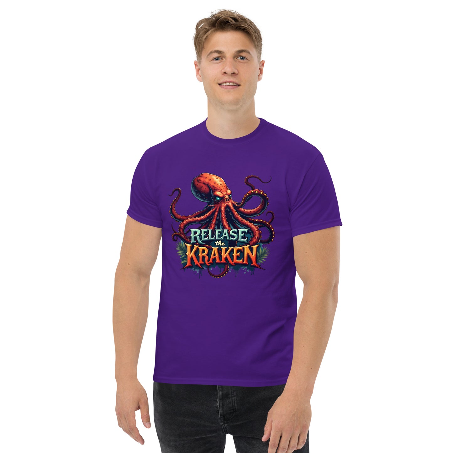 Men's released a Kraken classic tee