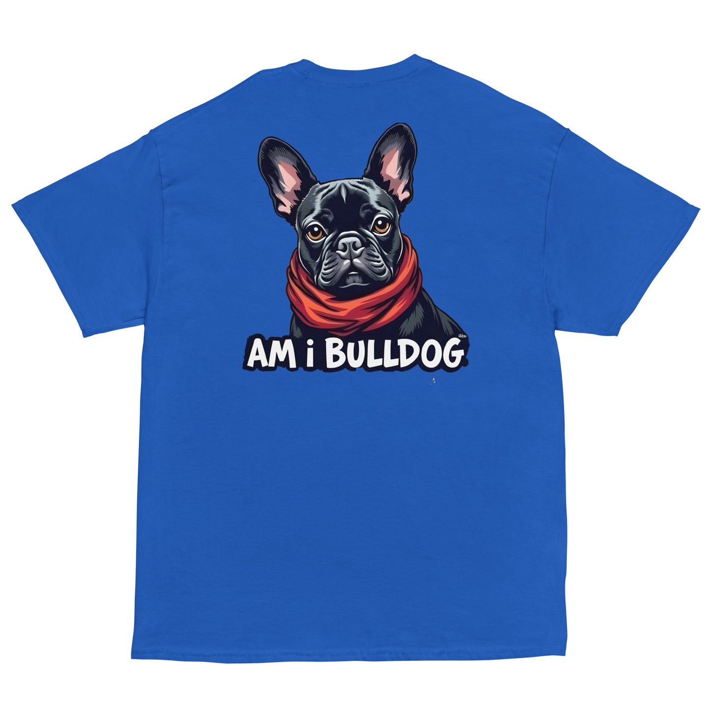 Women's twin print pug French bulldog classic tee