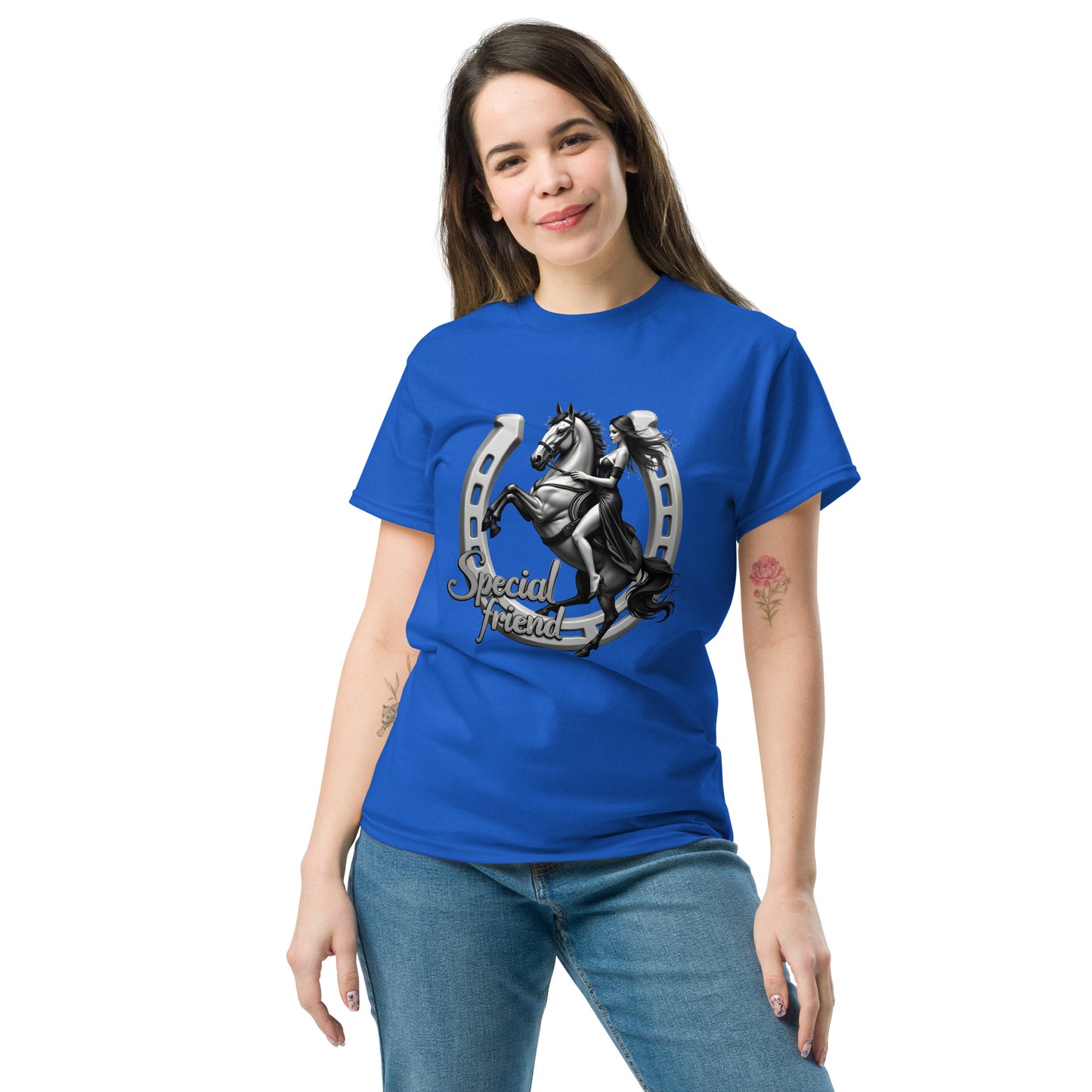Women's horse Shoe special friend classic tee