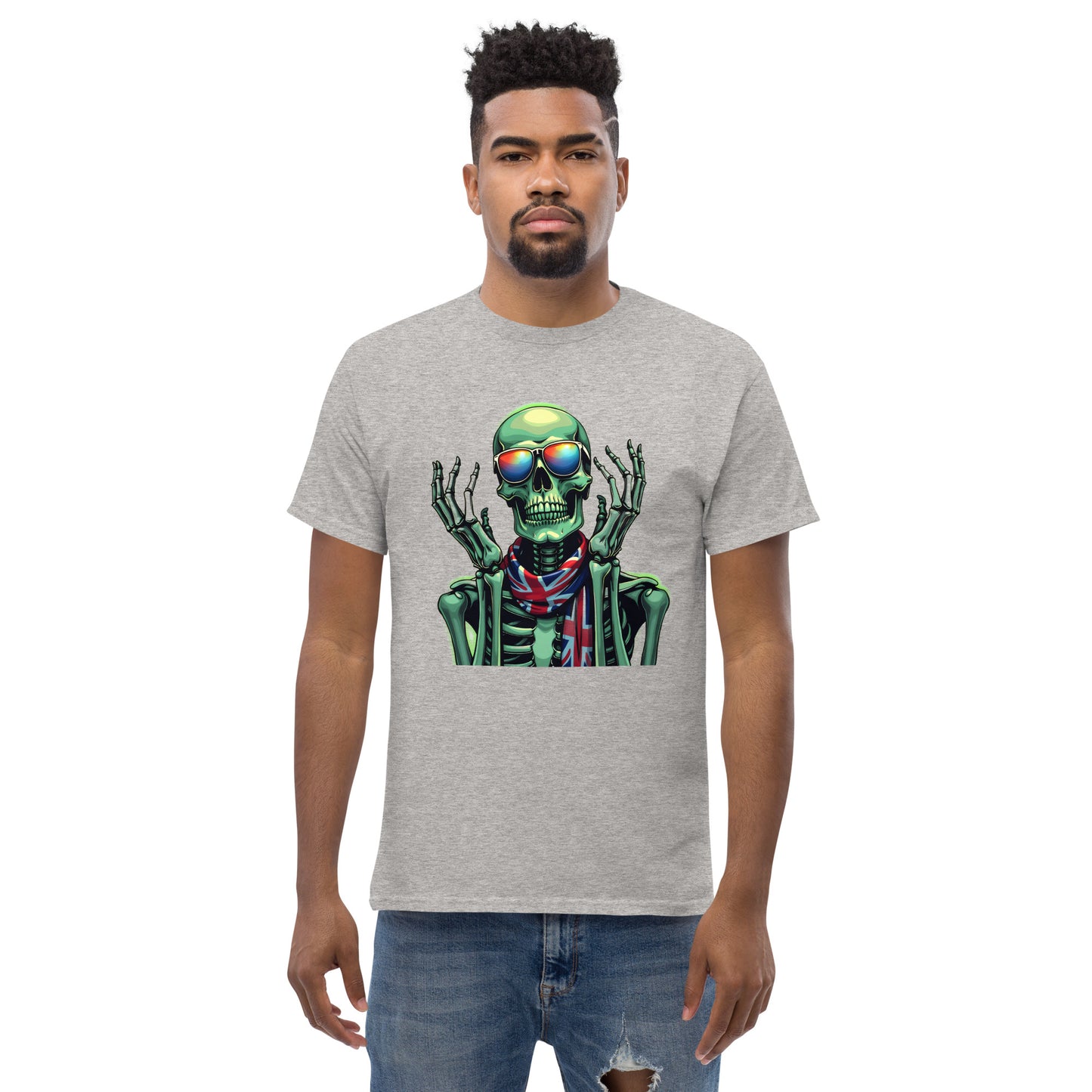 Men's UK luminous skeleton classic tee