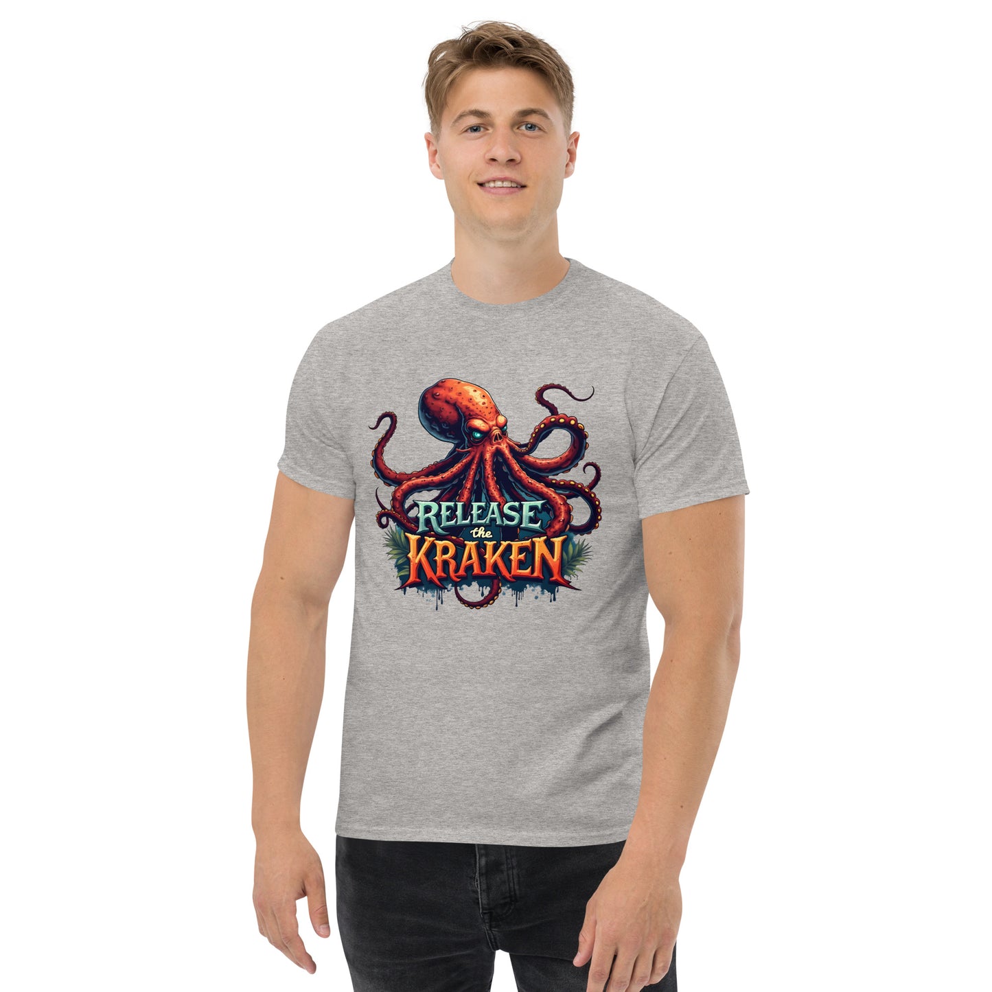 Men's released a Kraken classic tee