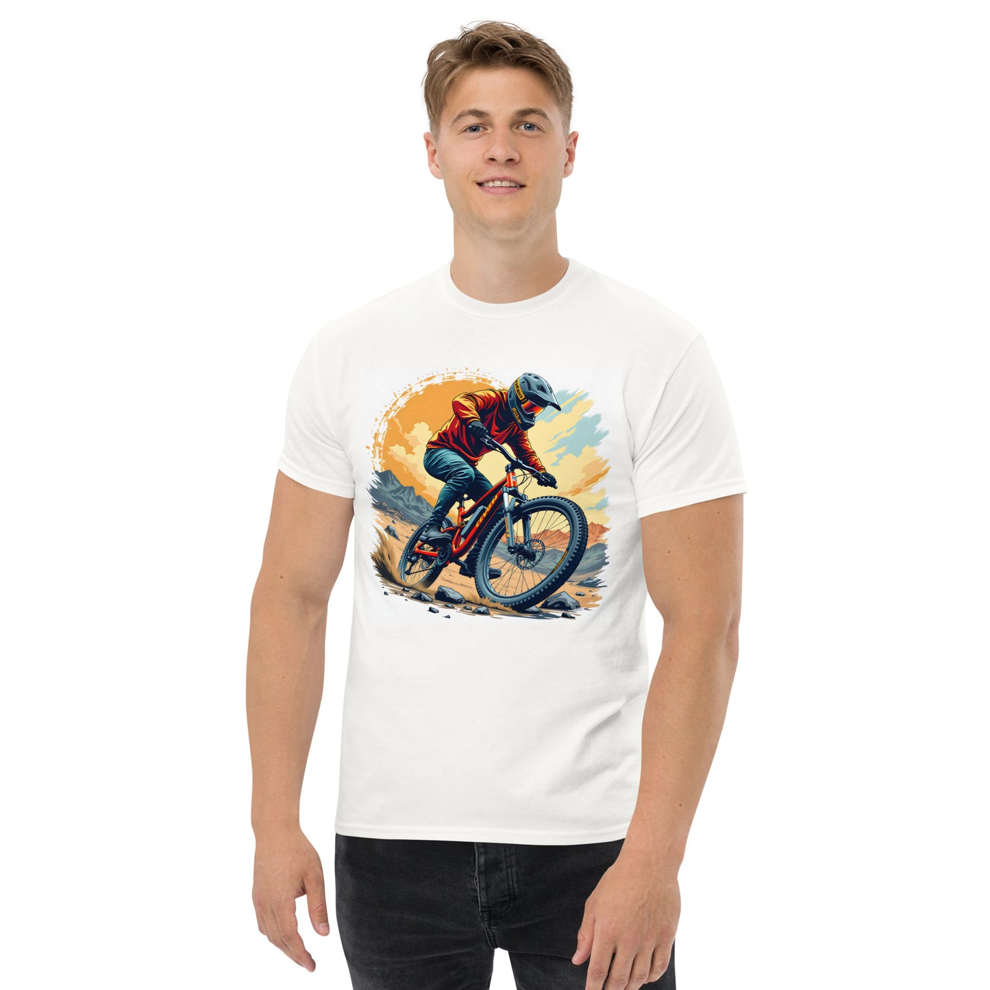 Unisex Watercolour style enduro classic tee
