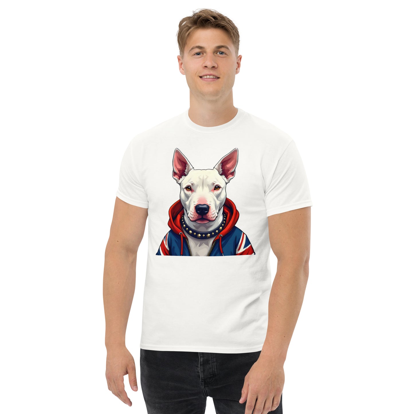Unisex What English bull terrier union Jack Hoodie classic tee