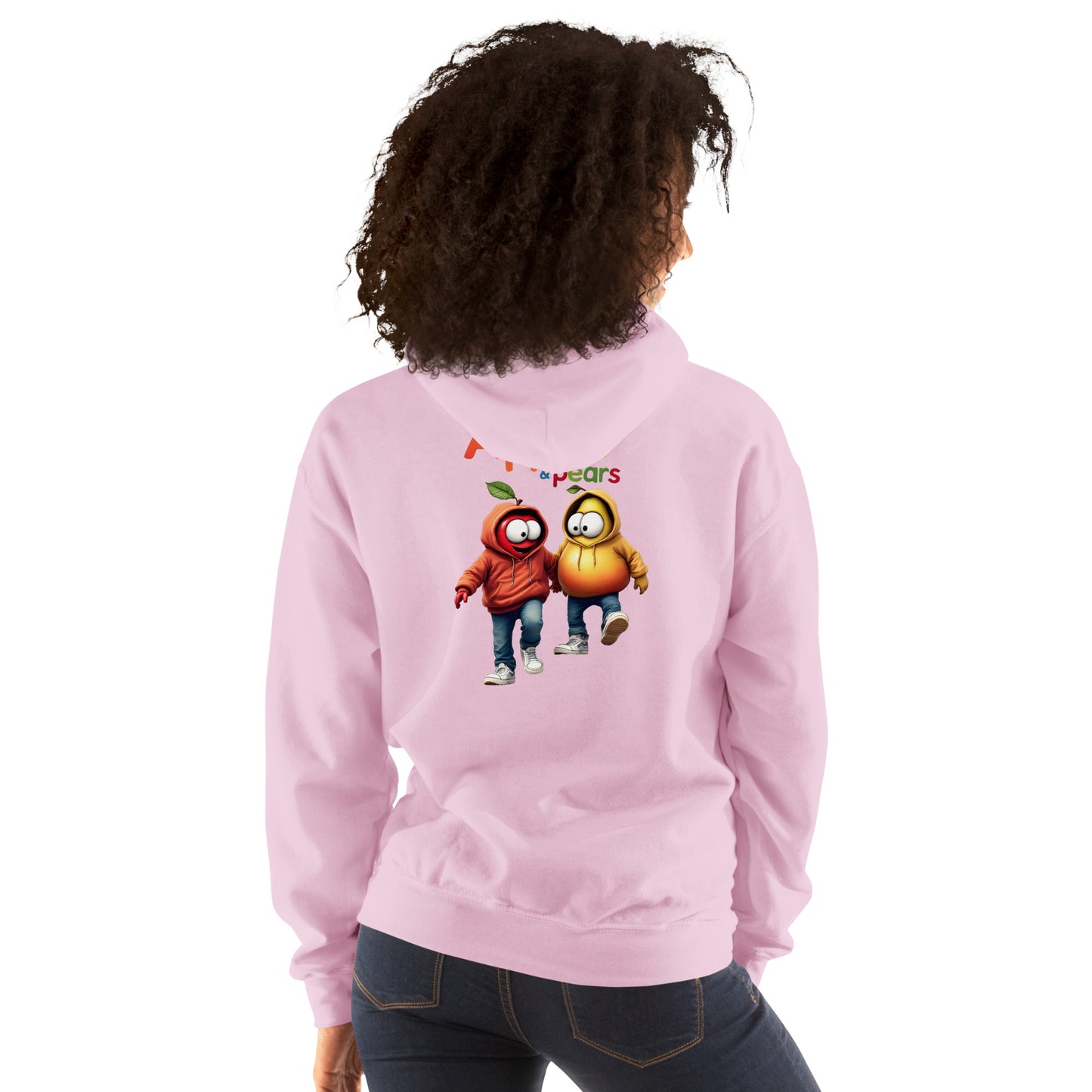 Unisex Apples and pears twin print Hoodie