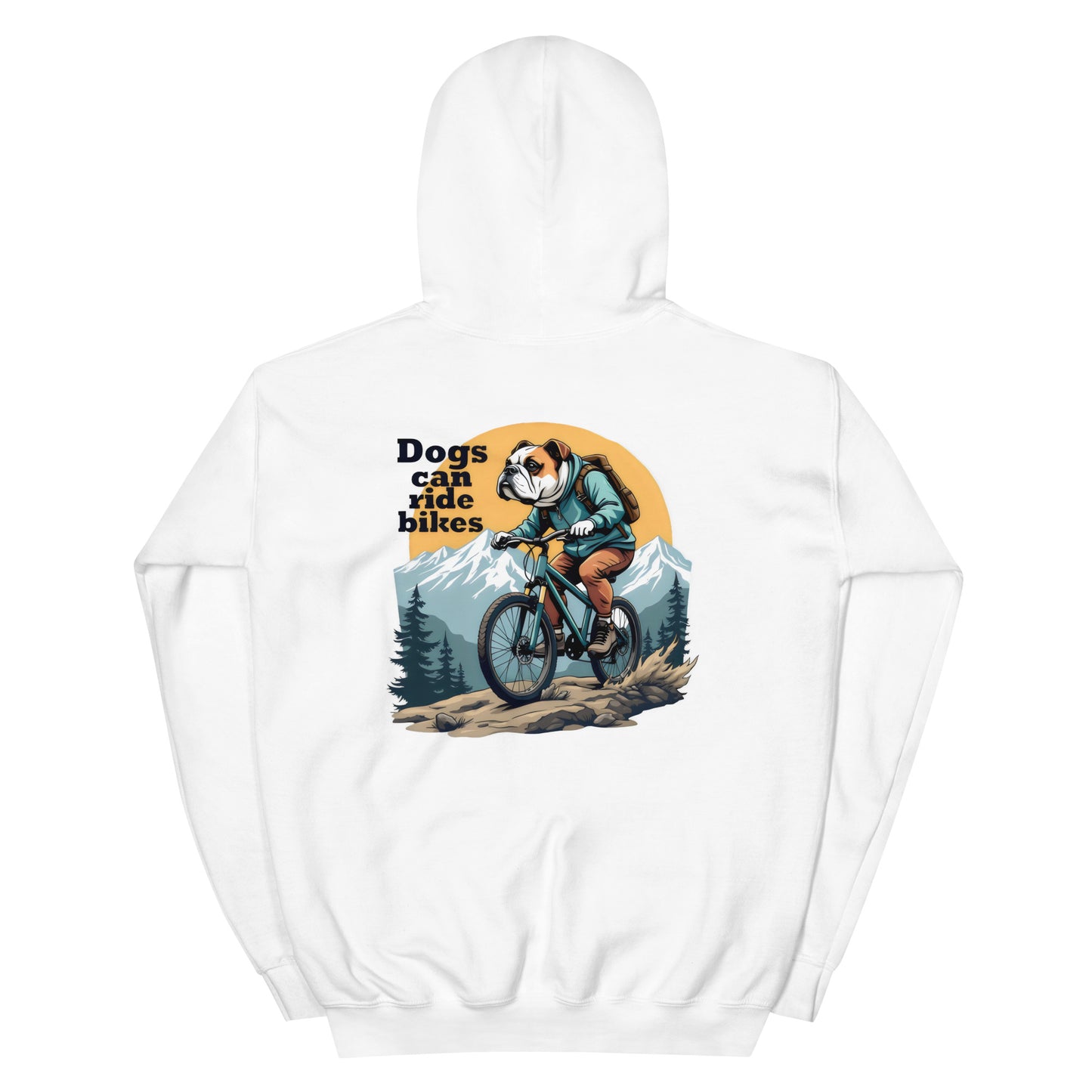 Unisex Dogs can ride bikes classic Hoodie