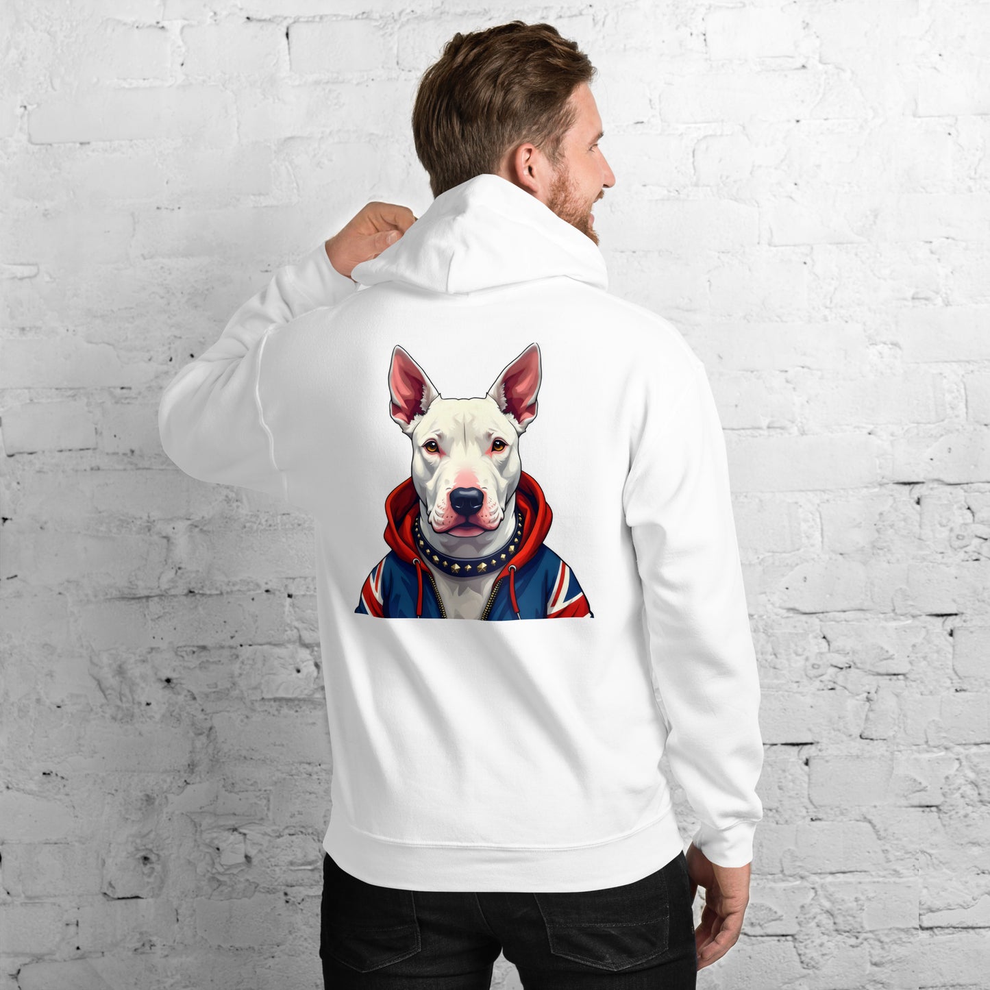 Unisex English white bull terrier Hoodie