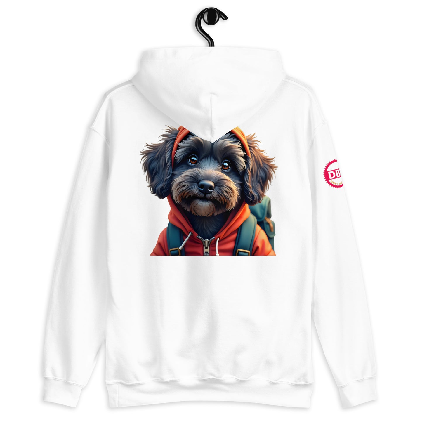 dog ladies Lunar Cockapoo faded t-shirt Hoodie