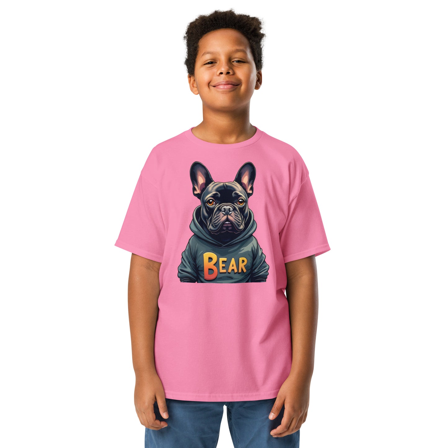 Youth The French bulldog bear classic tee