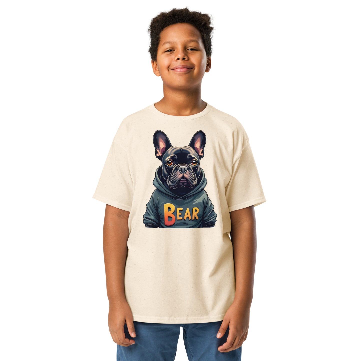 Youth The French bulldog bear classic tee