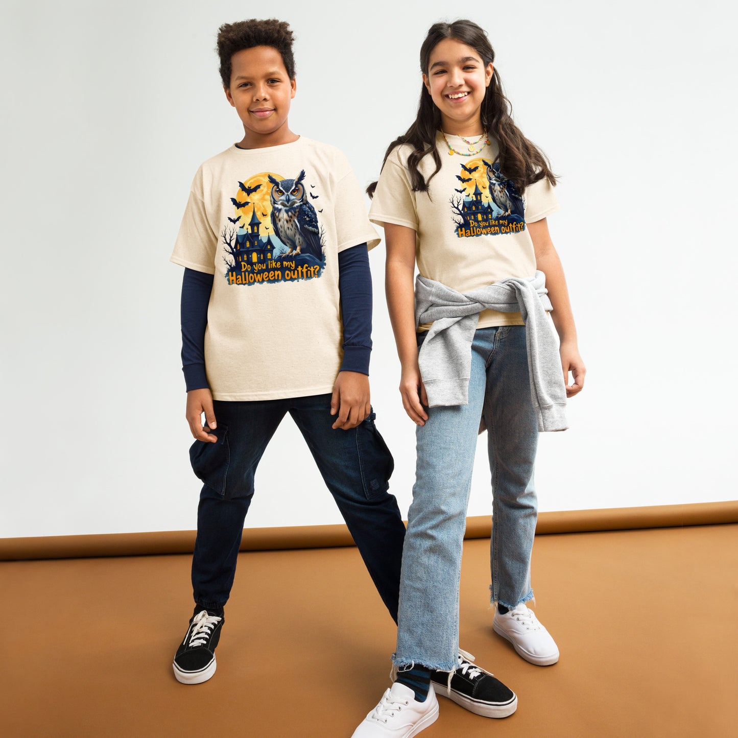 Youth Spooky Halloween Owl classic tee