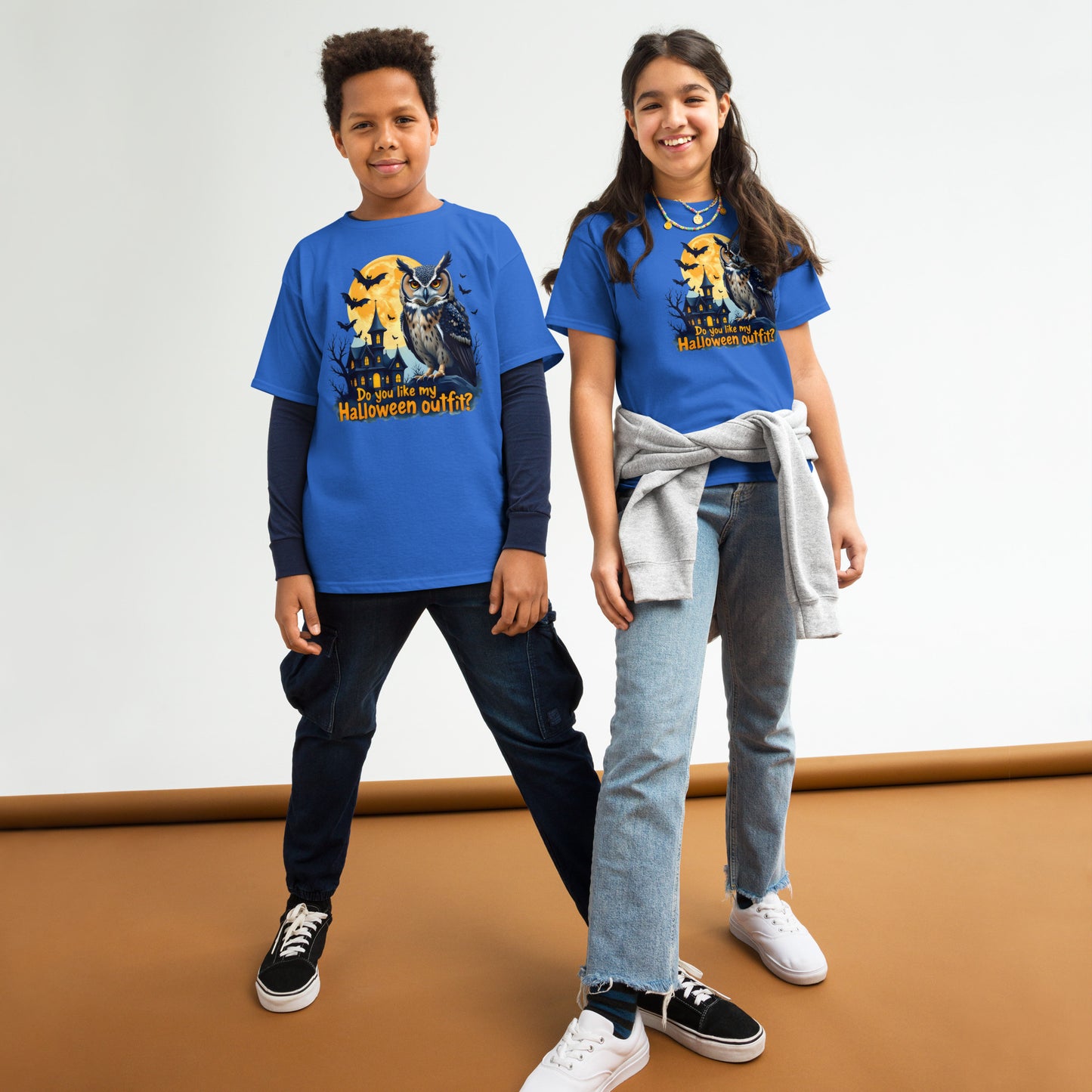 Youth Spooky Halloween Owl classic tee