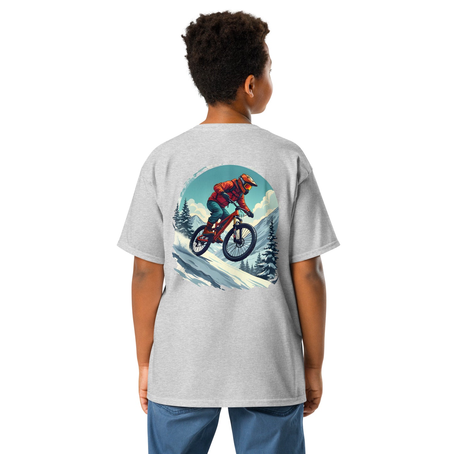 Youth Snow descender classic tee