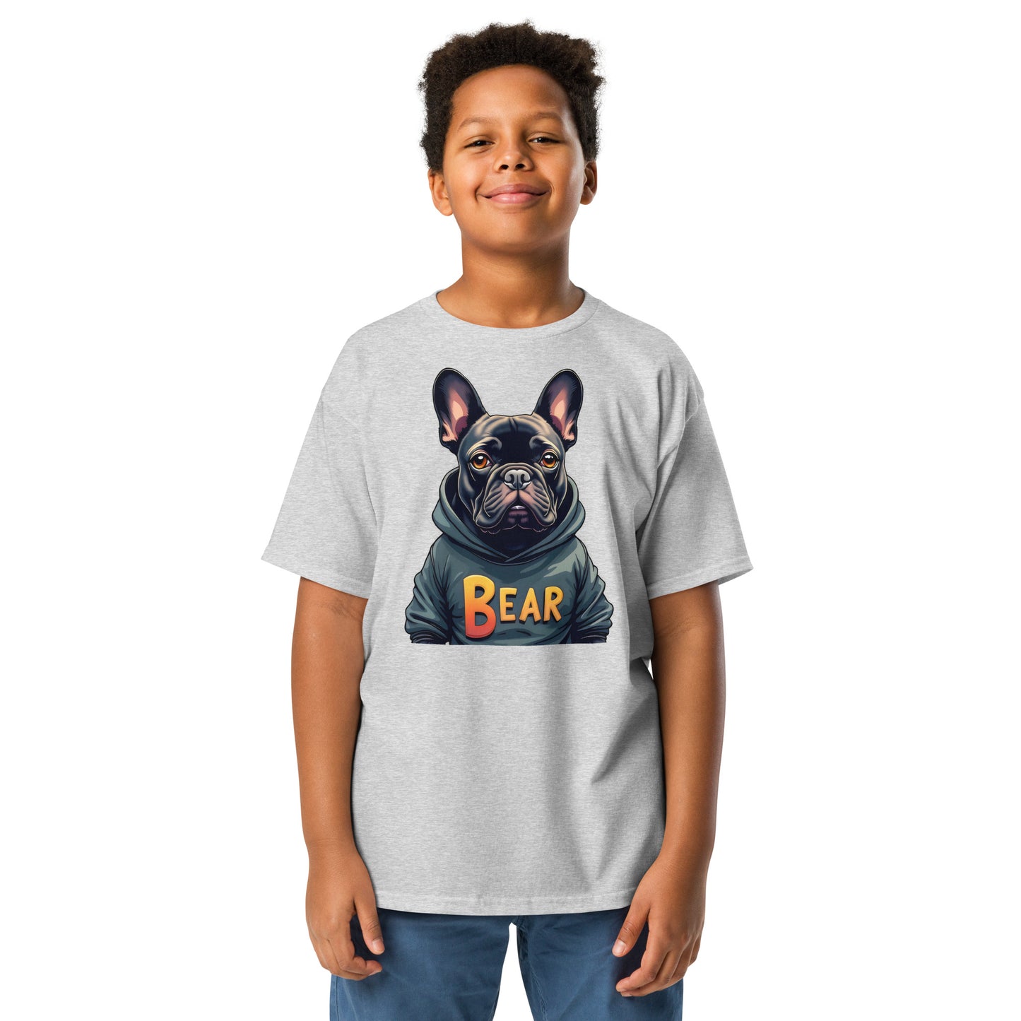 Youth The French bulldog bear classic tee