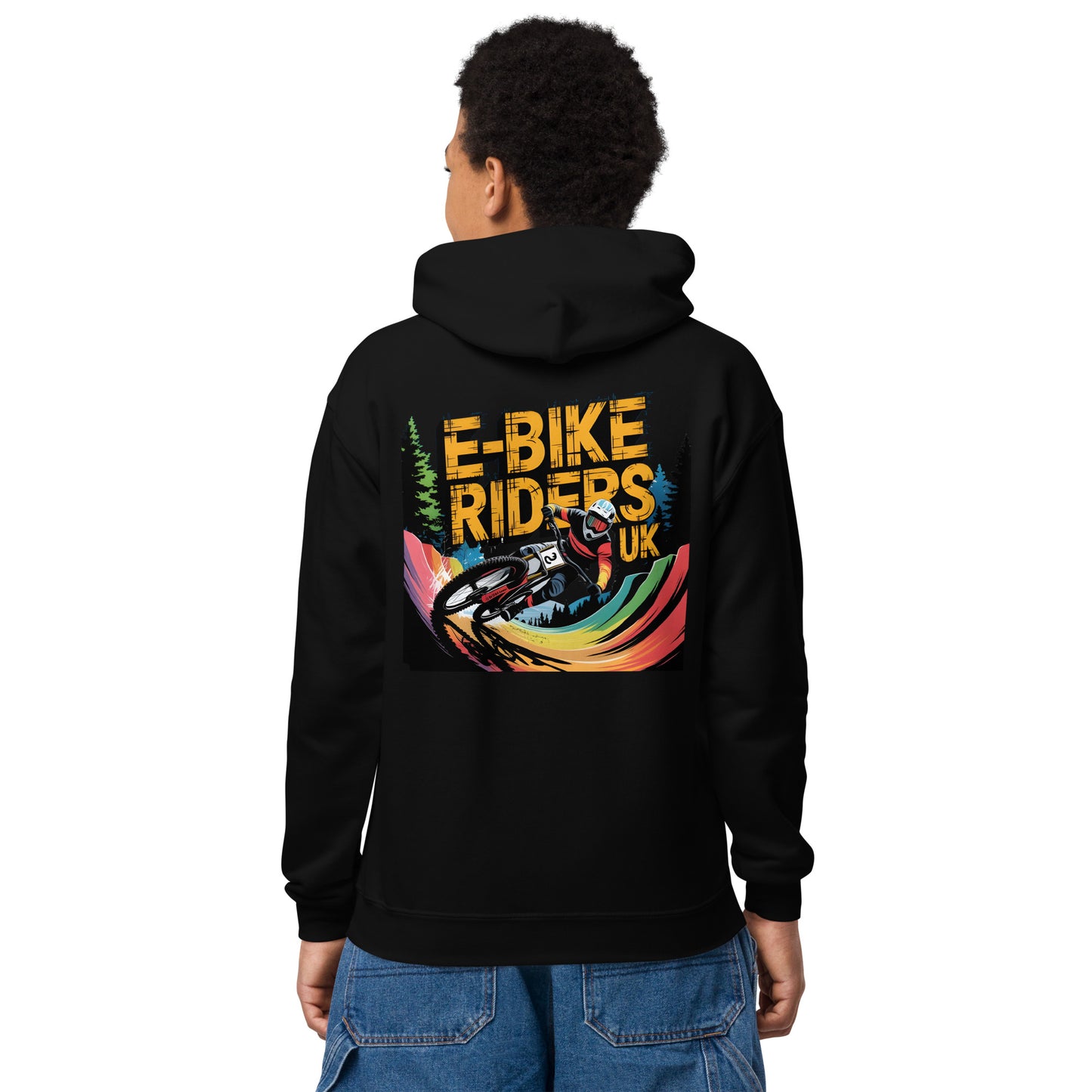 Youth E-bike riders U K Series 2 heavy blend hoodie