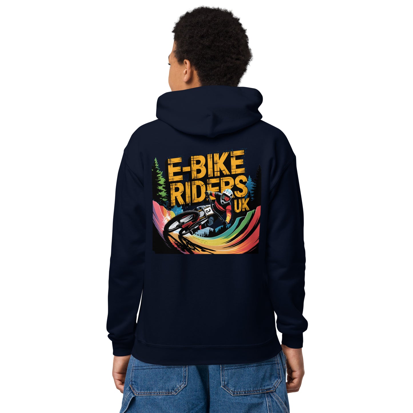 Youth E-bike riders U K Series 2 heavy blend hoodie