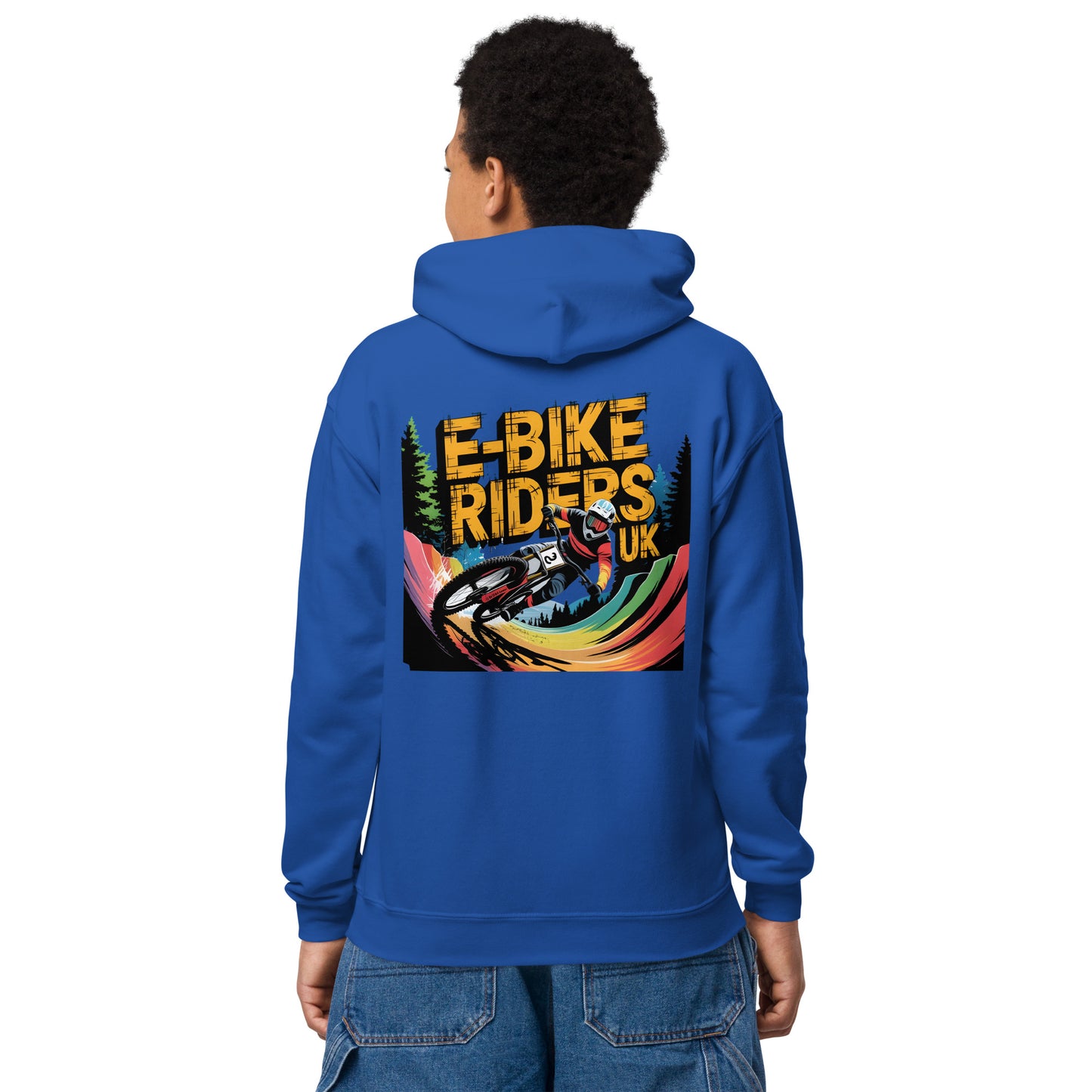 Youth E-bike riders U K Series 2 heavy blend hoodie