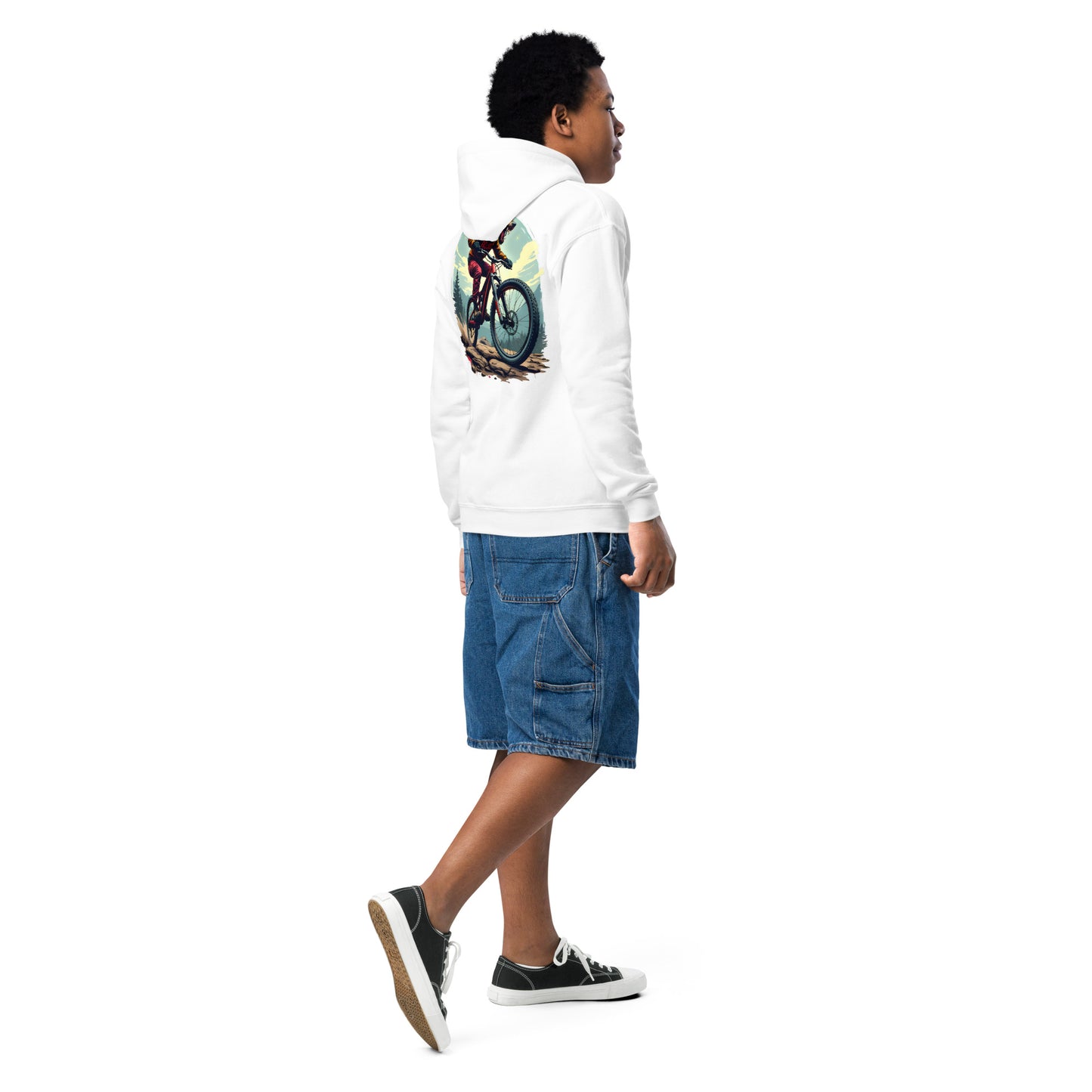 Youth Wolfman rides heavy blend hoodie