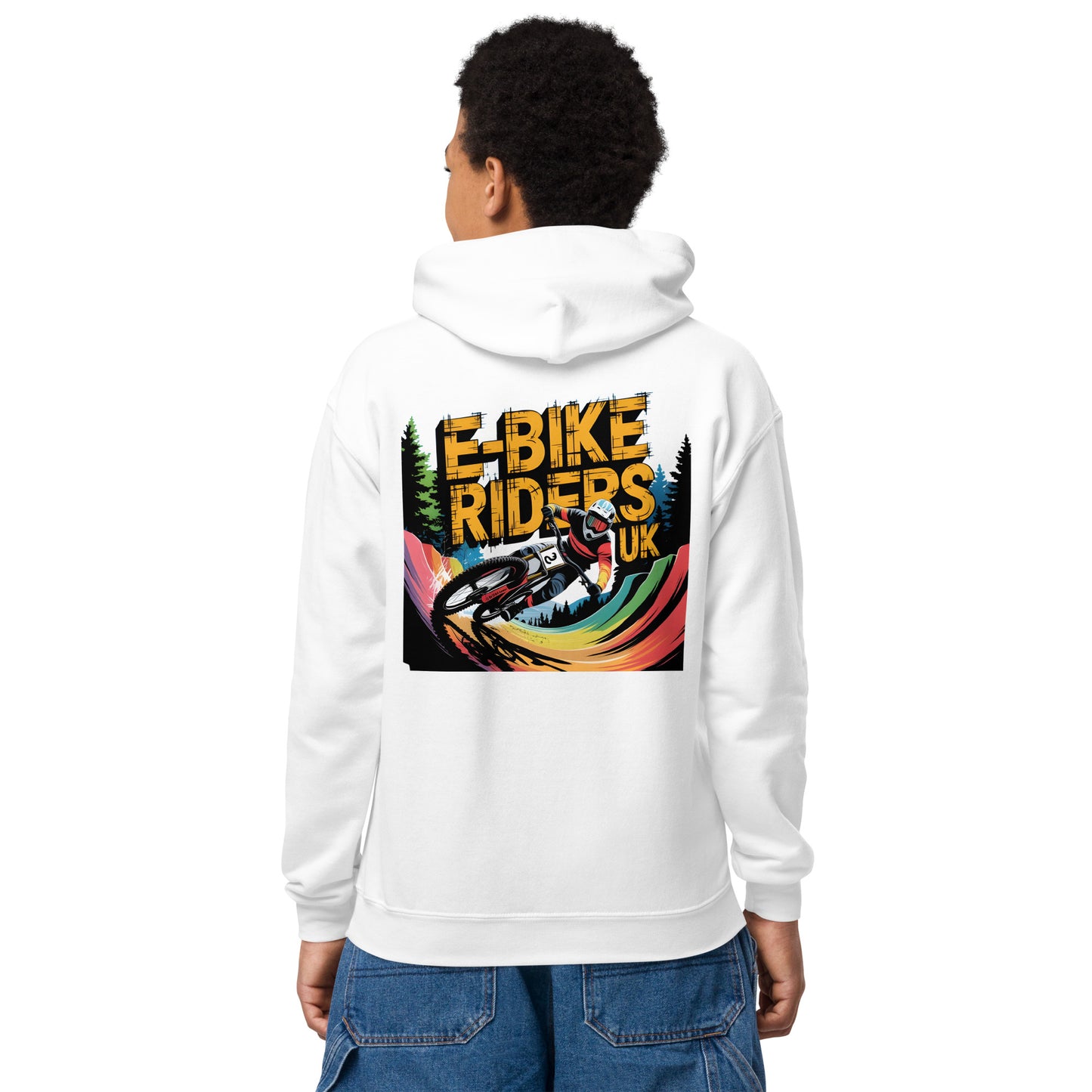 Youth E-bike riders U K Series 2 heavy blend hoodie