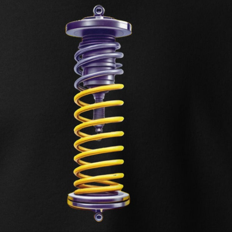 Unisex DH Coil suspension twin print Premium Hoodie