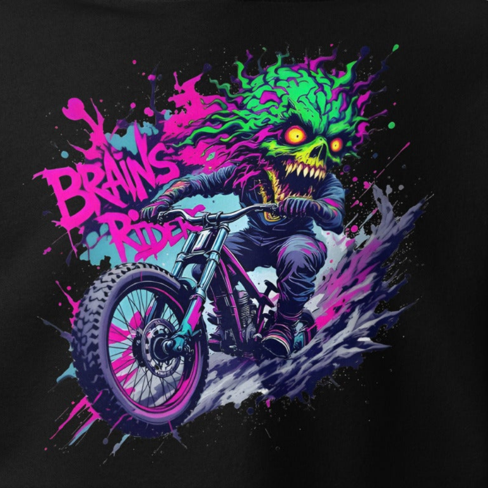 Unisex brains monster rider premium Hoodie
