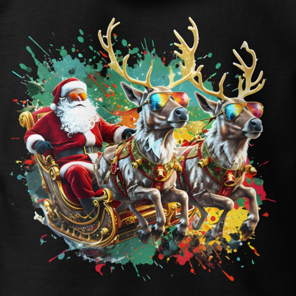 Unisex Double Print Santa's crew premium Hoodie