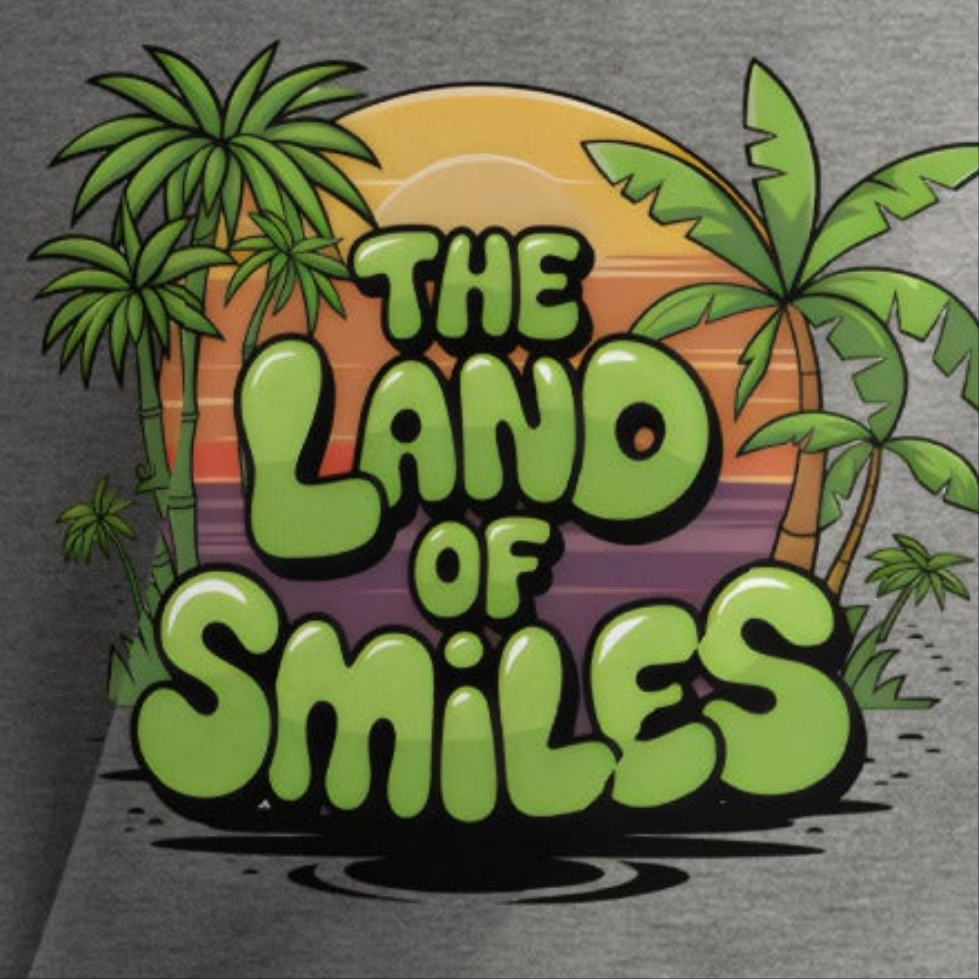 Unisex The land of smiles bubble text stylish Hoodie
