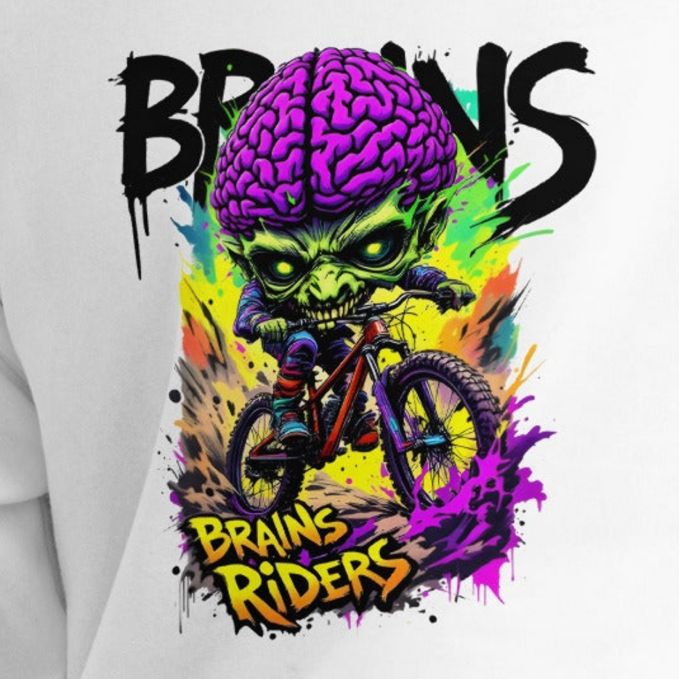 Unisex Brain riders premium single print Hoodie