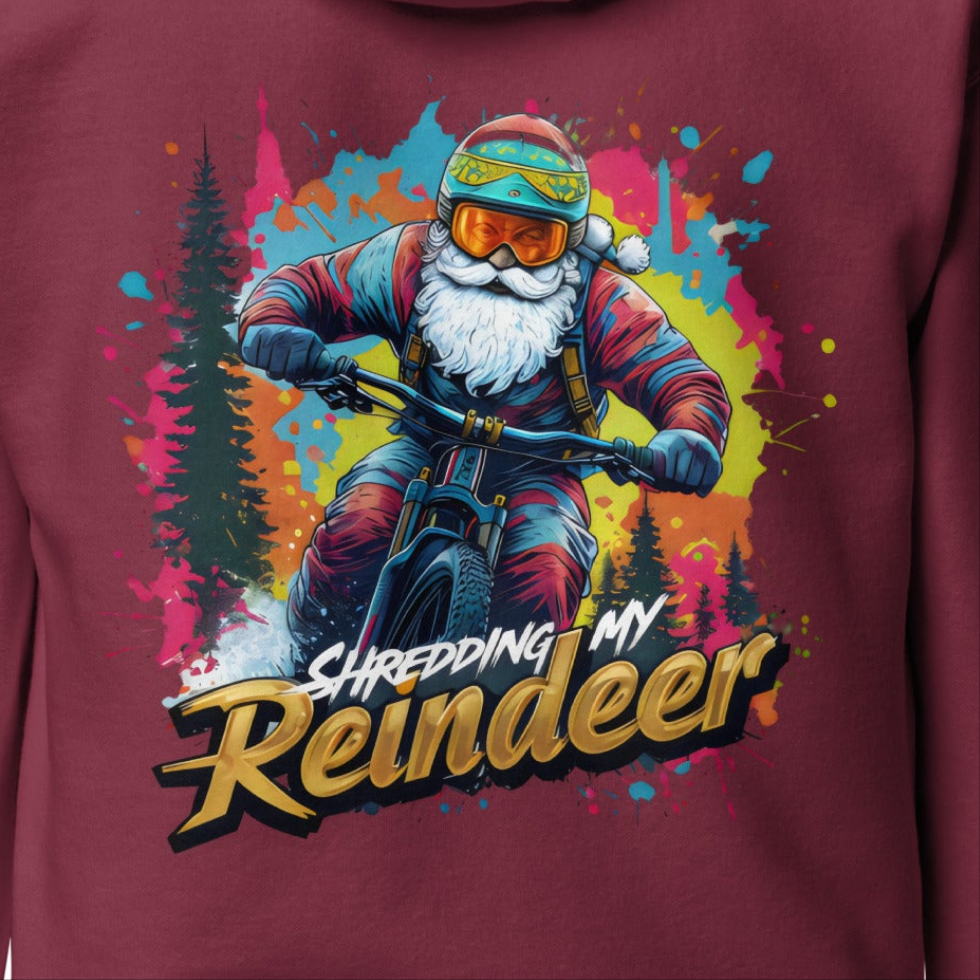 Unisex Shredding my reindeer premium Hoodie