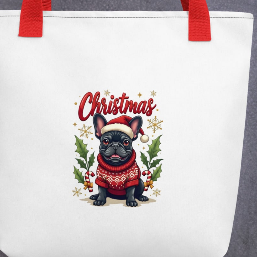 Tote bag Frenchy Christmas style