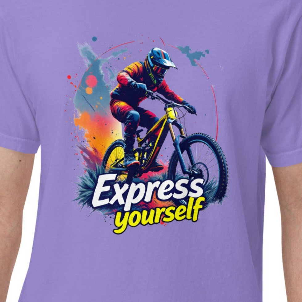 Unisex MTB express yourself garment-dyed heavyweight t-shirt