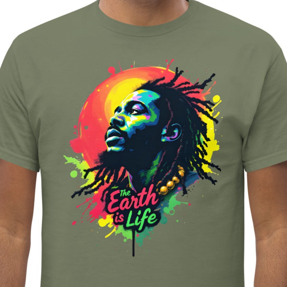 Unisex Earth is life Jamaican style classic tee