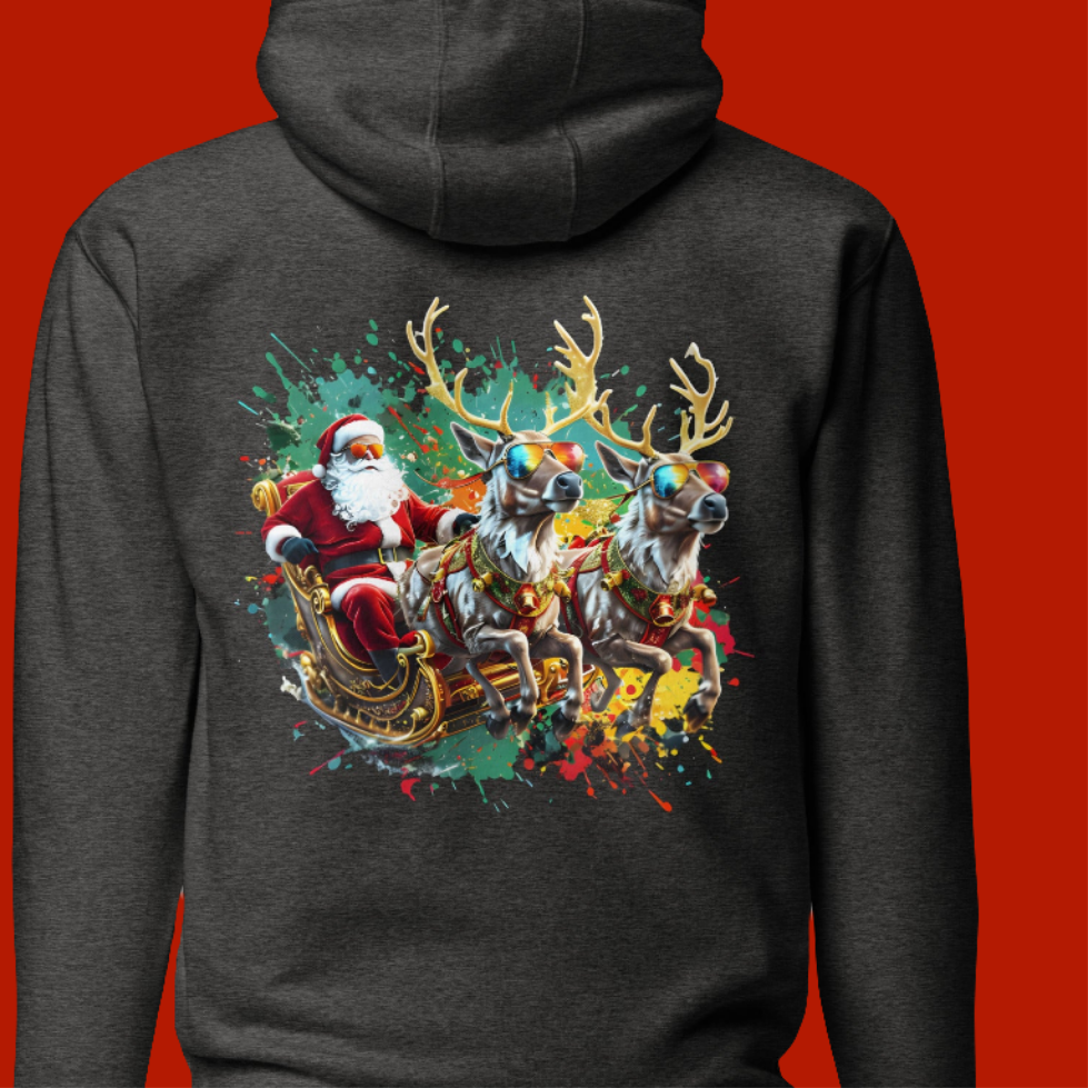 Unisex Double Print Santa's crew premium Hoodie