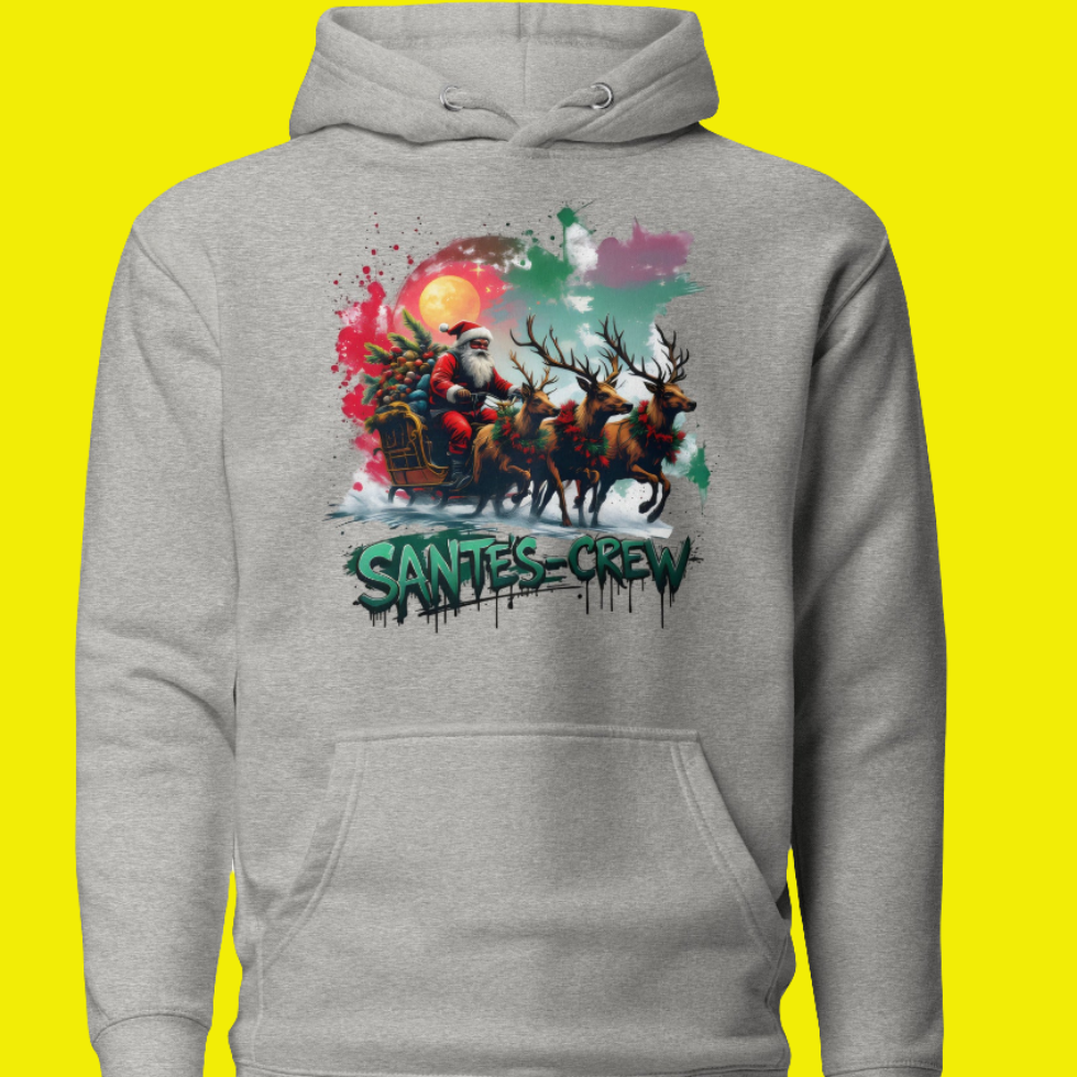 Unisex Double Print Santa's crew premium Hoodie