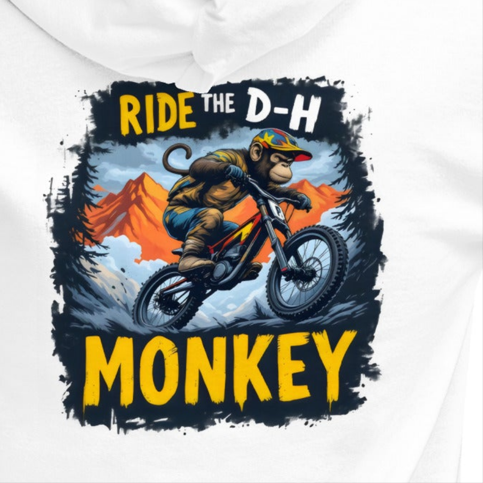 Unisex Ride The DH monkey classic hoodie