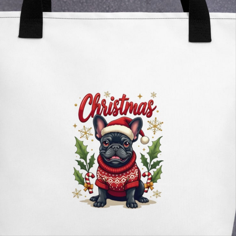 Tote bag Frenchy Christmas style