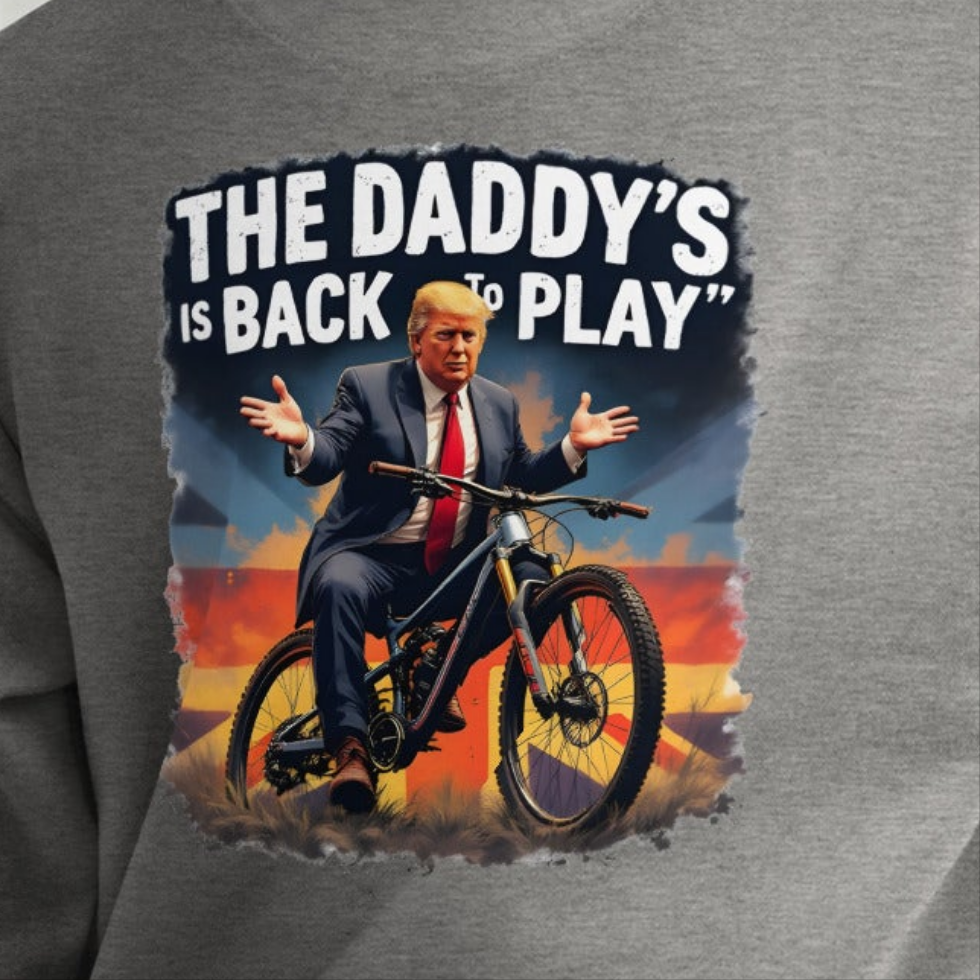 Unisex cartoon Trump The Daddy is back Premium Cotton Hoodie