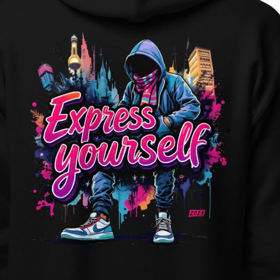 Youth Unisex Express yourself cotton heavy blend hoodie