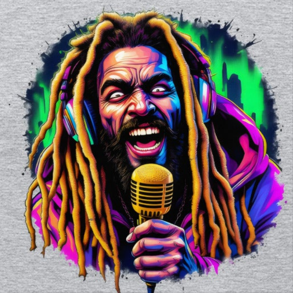 Unisex Golden Mic Blonde dreadlock Rasta Hoodie