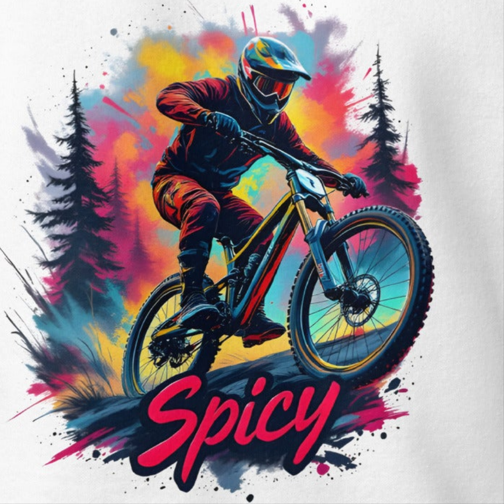 Unisex Spicy mtb rider premium Hoodie