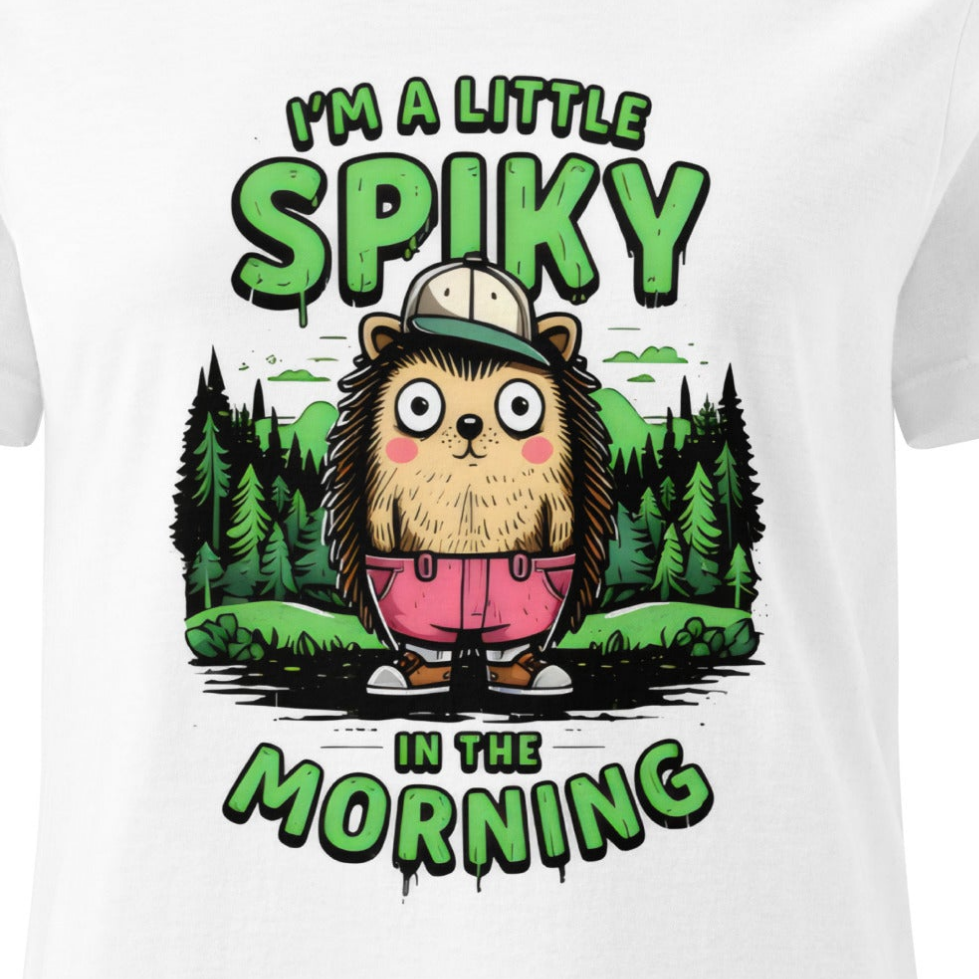 Women’s I'm a little spiky in the morning hedgehog basic soft-style t-shirt