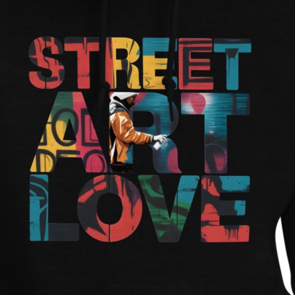 Unisex DBL bike Steet art Hoodie