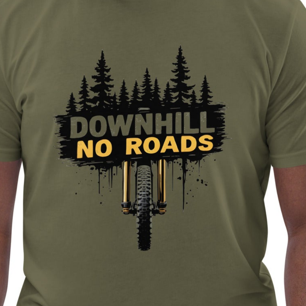 Unisex Downhill no roads riders selection organic cotton t-shirt