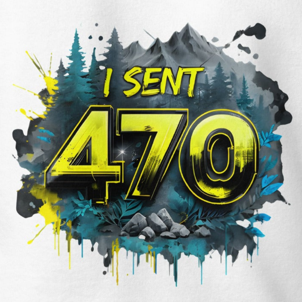 Unisex Yellow I sent the 470 trail Premium Hoodie