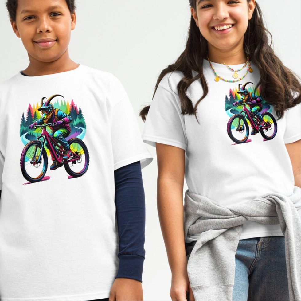 Youth Unisex goat rider twin print quarry project CIC classic tee