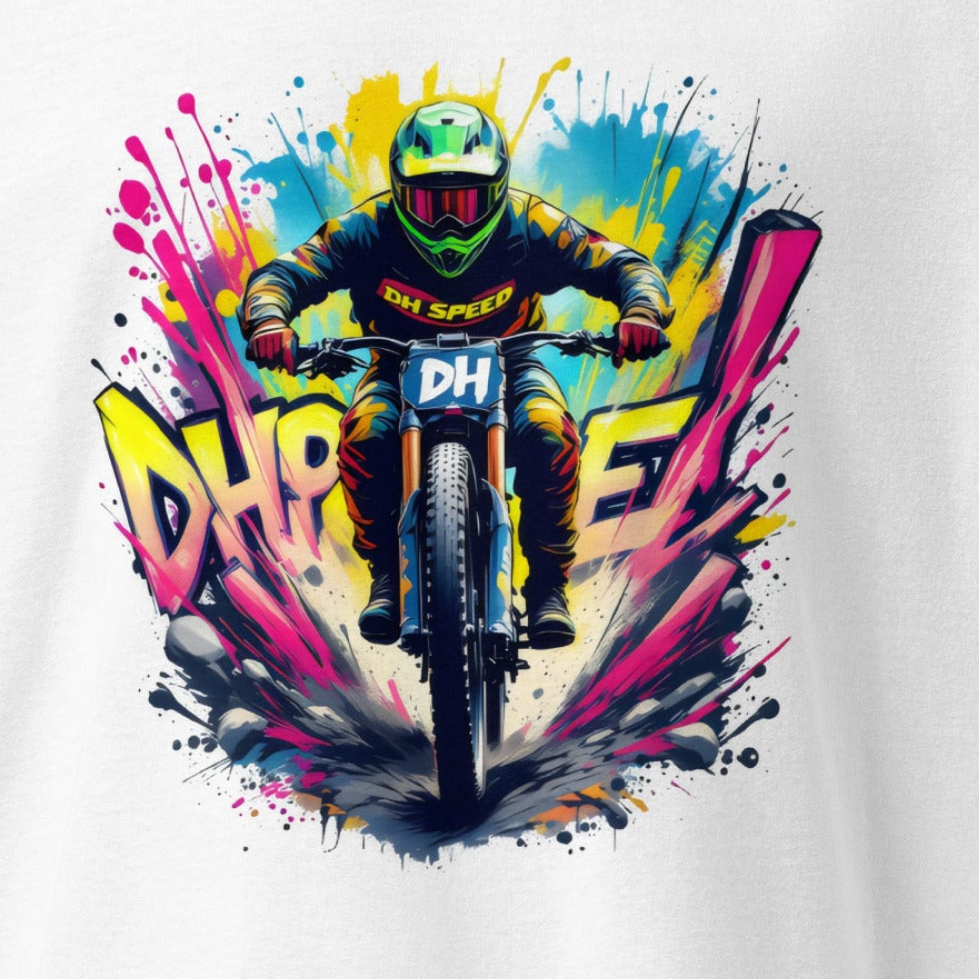 Oversized DH Bike Graffiti style heavyweight heavyweight t-shirt